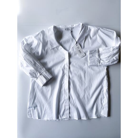 NWT Harshman Novia Blouse White Large - Picture 4 of 12